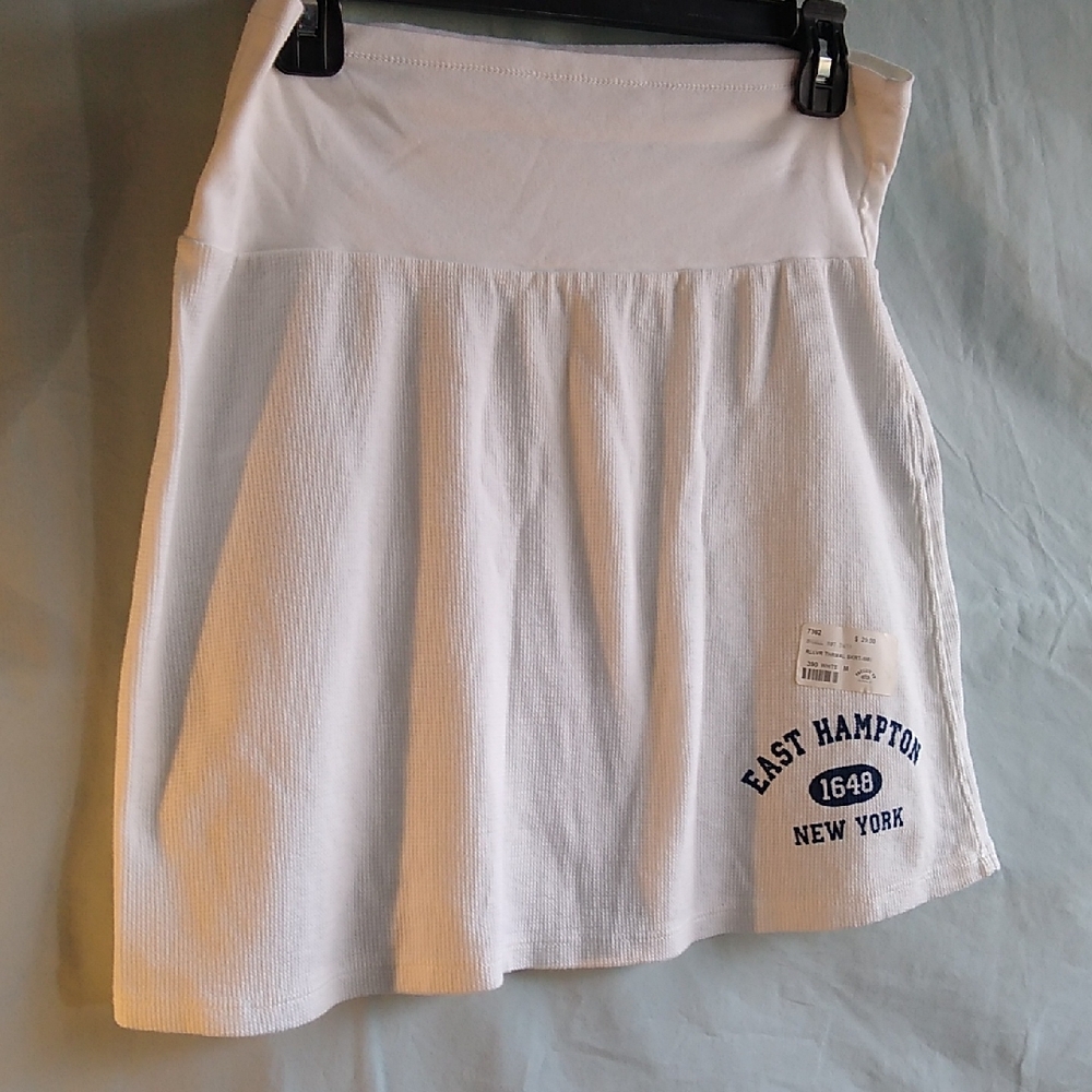 NWOT 100% Cotton White Skirt M * women/juniors/teens/girls/kids